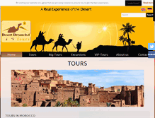 Tablet Screenshot of desert-dream4x4.com